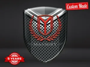 Mansory Autocollants Logo Imprimé Pro Max Durable Stylé